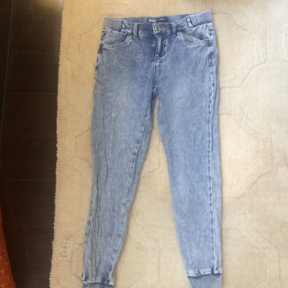 Blue jean knit Joggers!